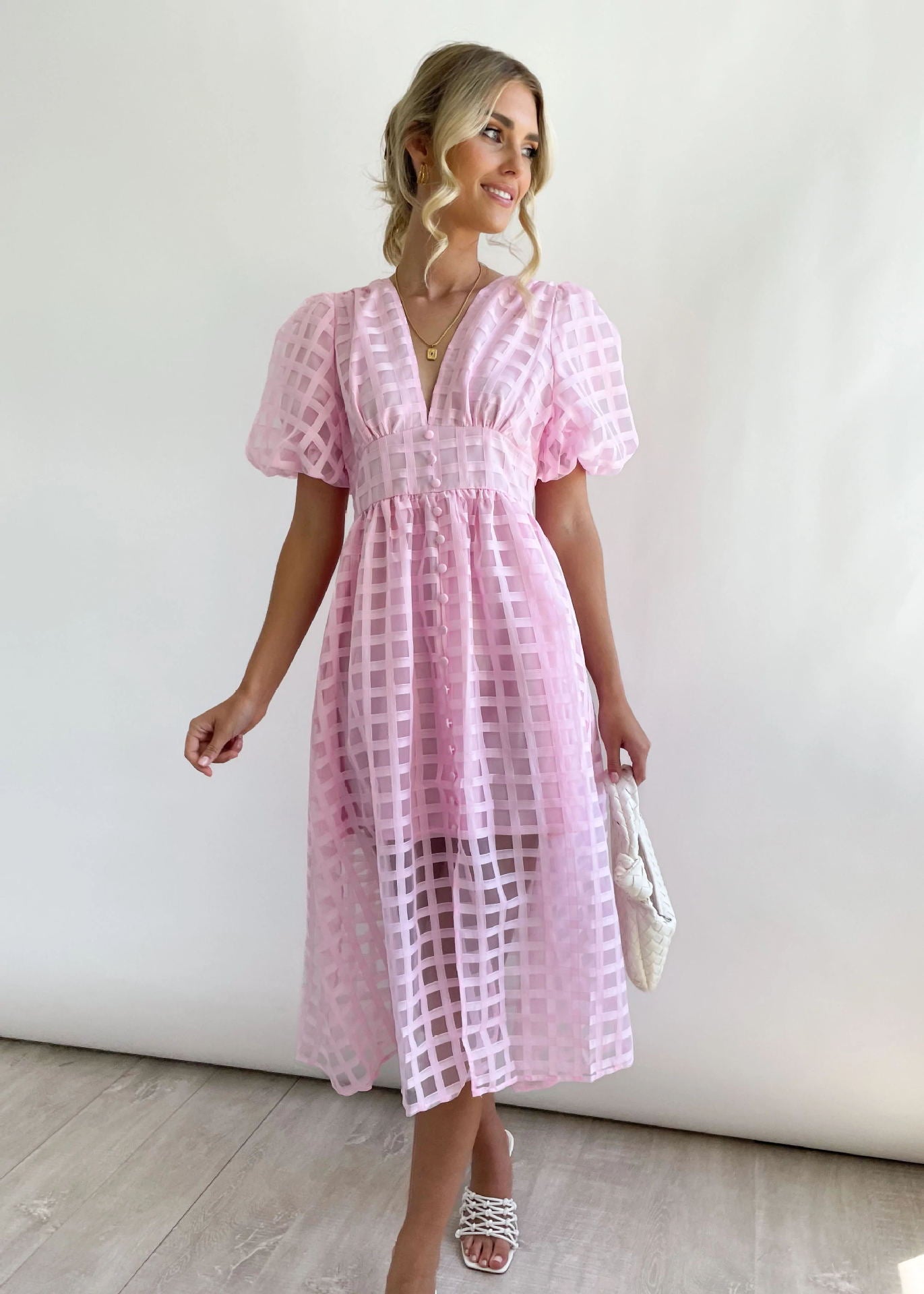 Paradise Midi Dress - Pink
