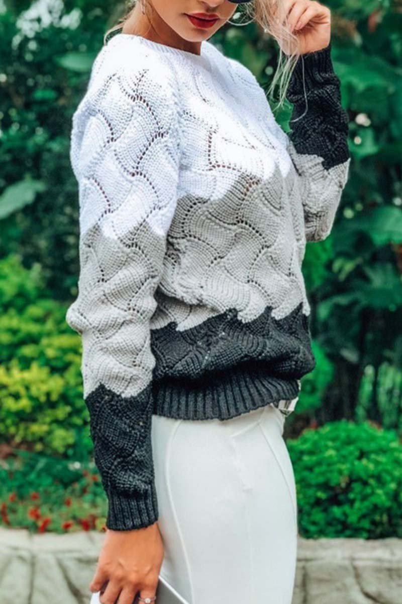 Florcoo Classic O Neck Knit Sweater for Effortless Style