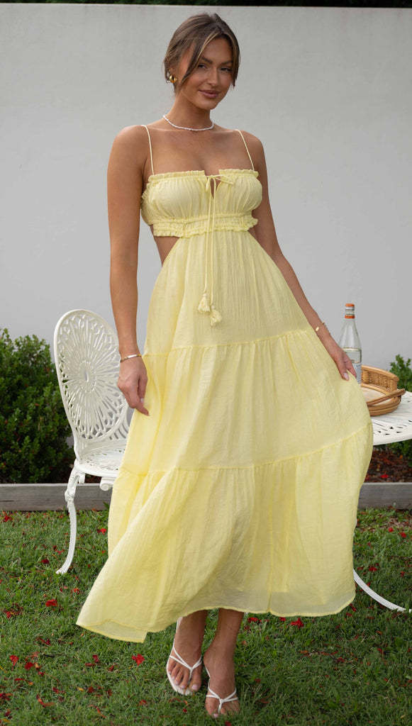 Saz Maxi Dress - Yellow