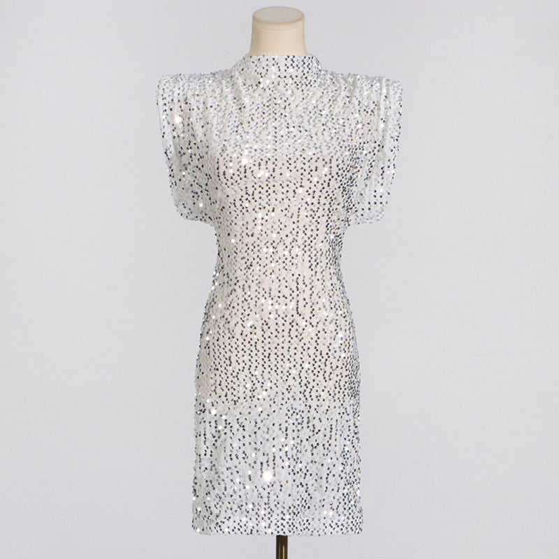 Party On Mini Dress - Silver - Fashionpara