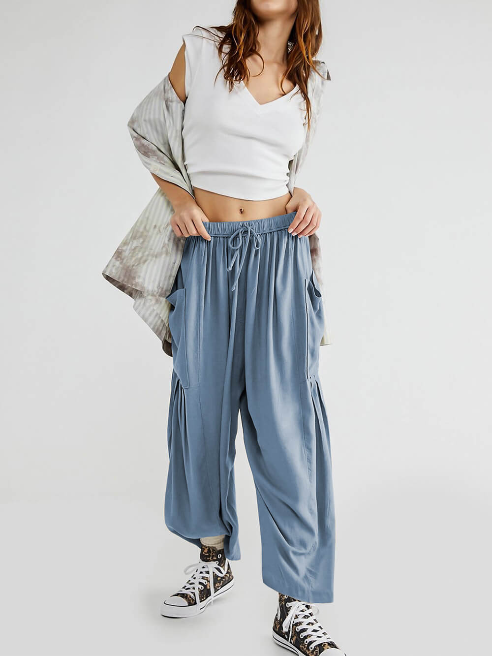 Comfortable Wide-Leg Yoga Pants - Fashionpara