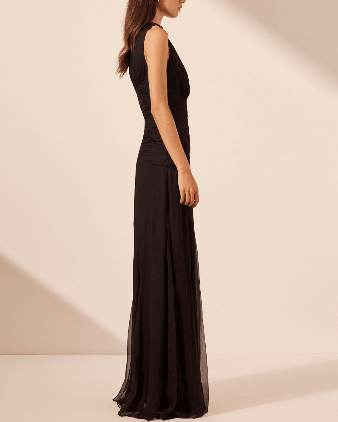 Cut Out Side Split Maxi Dress - Fashionpara