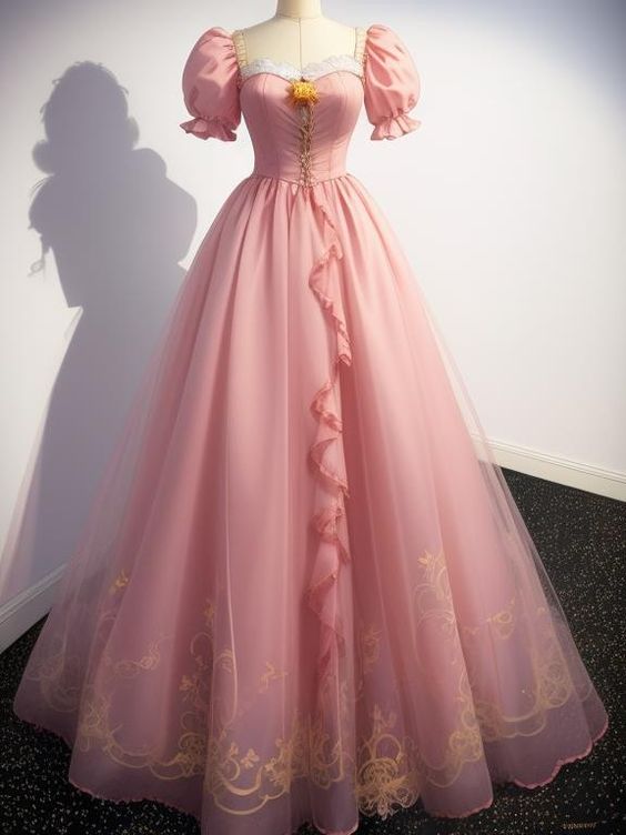 Tulle Long Prom Dress, A-Line Evening Party Dress - Fashionpara