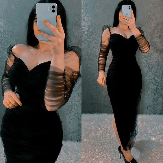 Sexy Sheath Off Shoulder Evening Gown Prom Party Dresses - Fashionpara