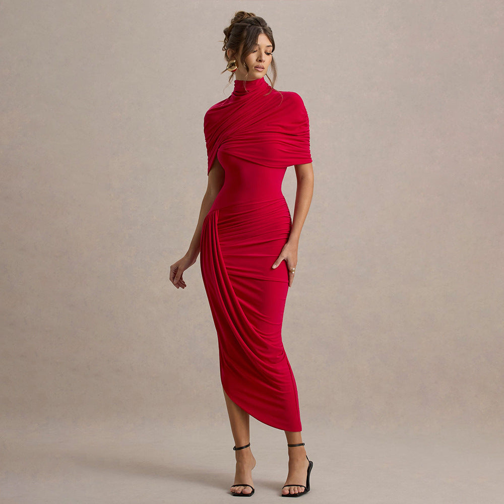 Deardorff Midi Dress - Red