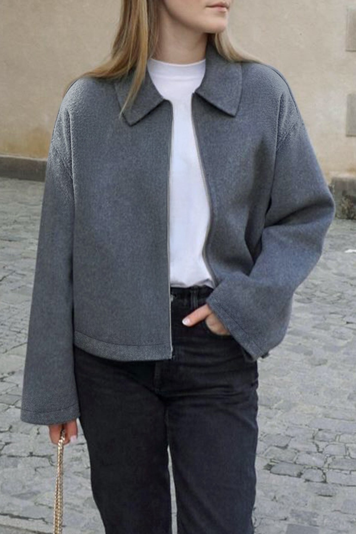 Casual Solid Color Long Sleeve Coat - Fashionpara