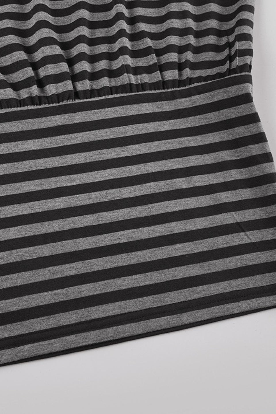 Striped One-Shoulder Long Sleeve Bodycon Mini Dress