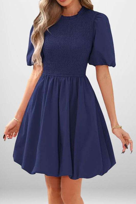 Peplum Simple High-Waisted Party Dress