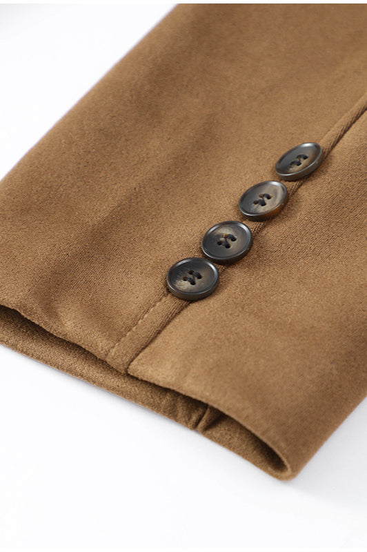 Belted Suede Longline Coat for Sophisticated Style and Comfort