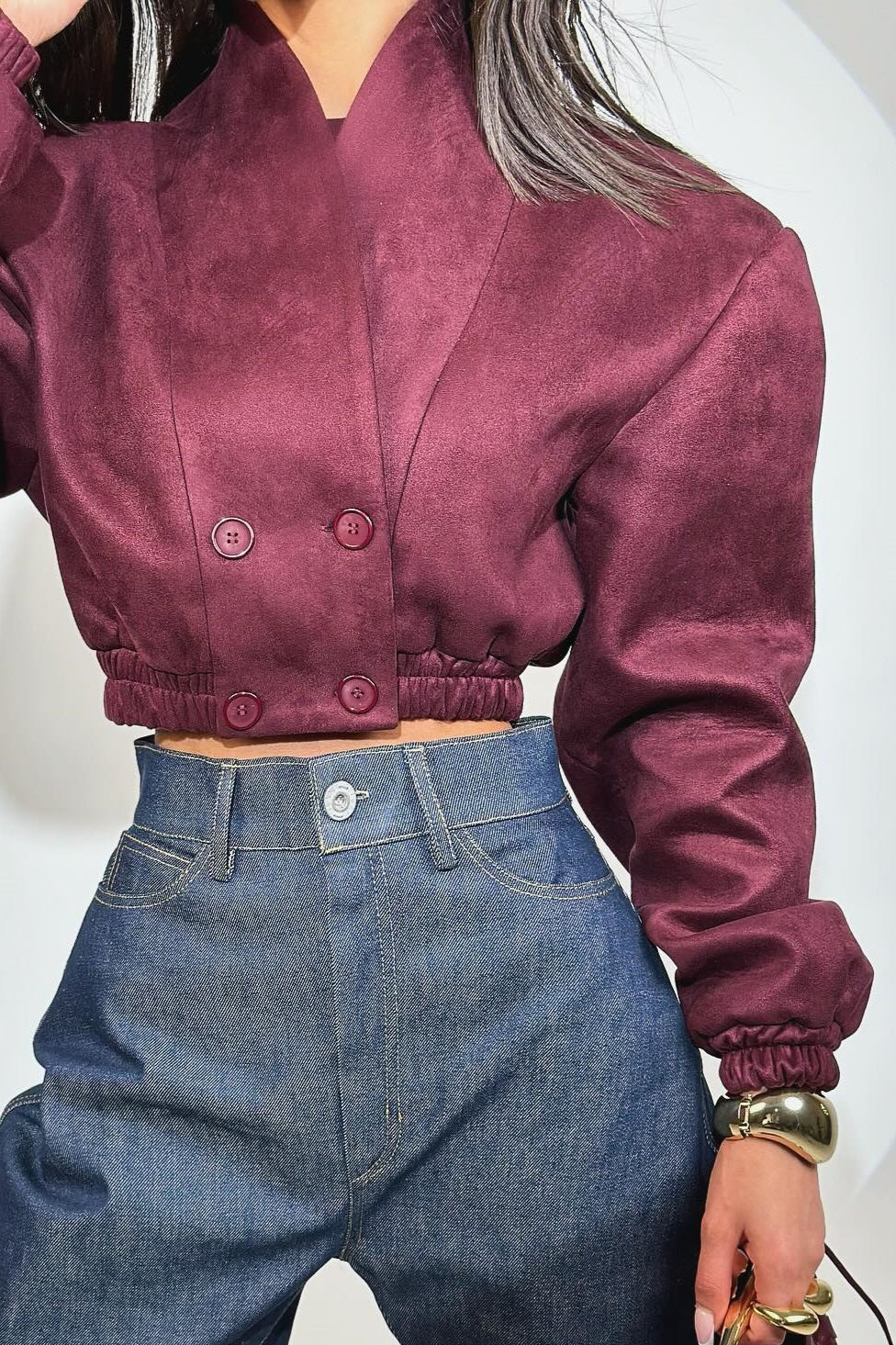 Double Breasted Slim Fit Coat for Elegant Winter Style