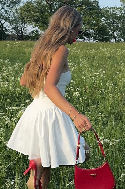 Satin Corset Mini Party Dress