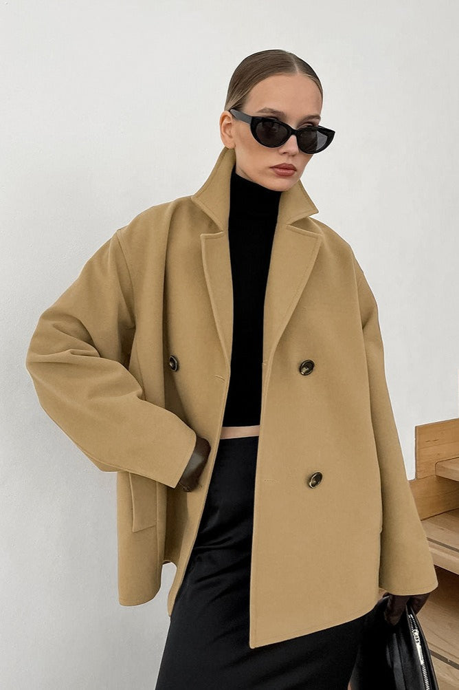 PrincessAce Vintage Wool Blend Midi Coat for Timeless Style