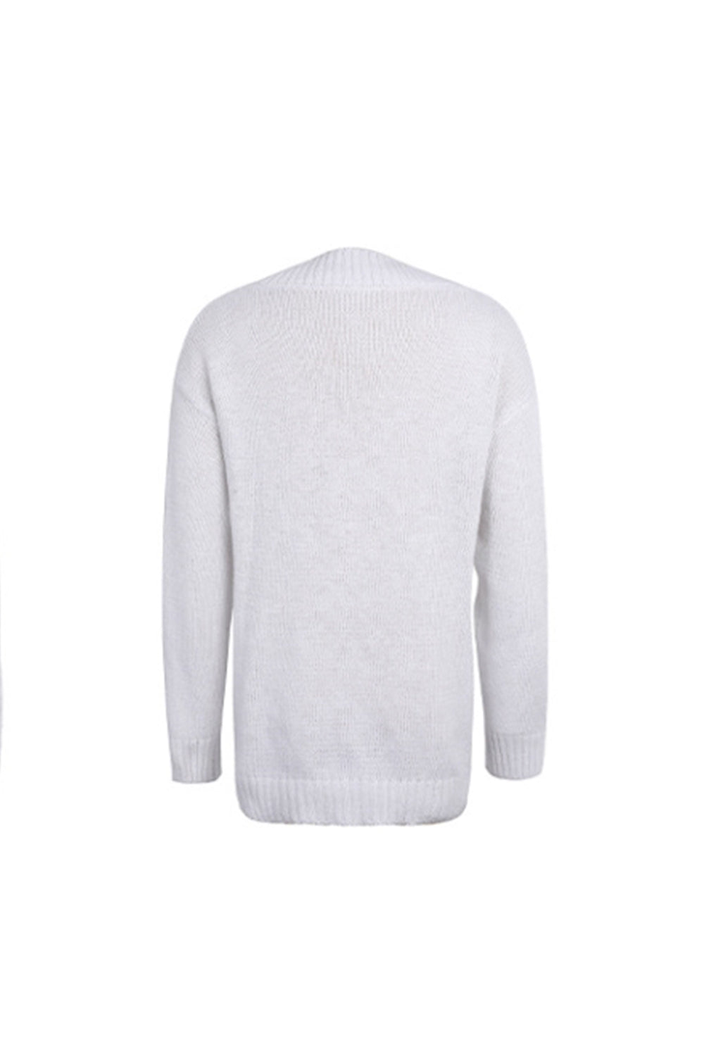 RadyRin Deep V-Neck Twist Sweater for Effortless Style