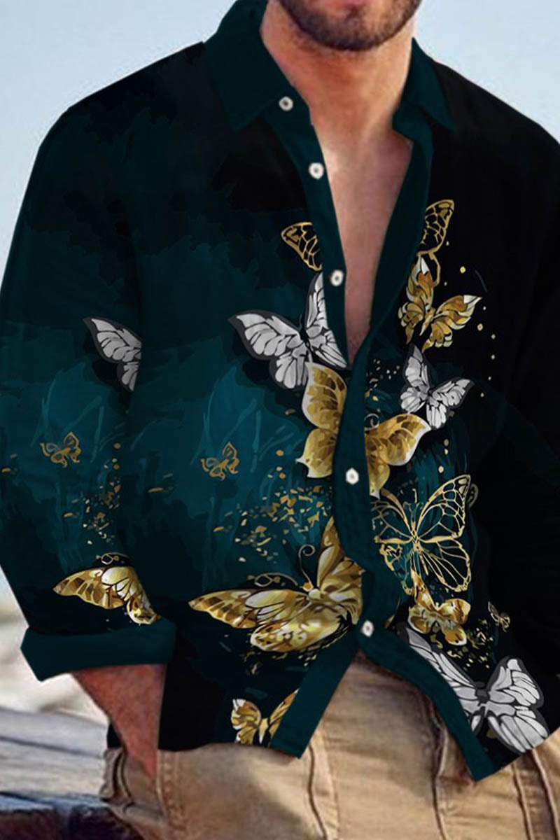 Men's Cotton&Linen Long-Sleeved Fashion Casual Shirt - Fashionpara