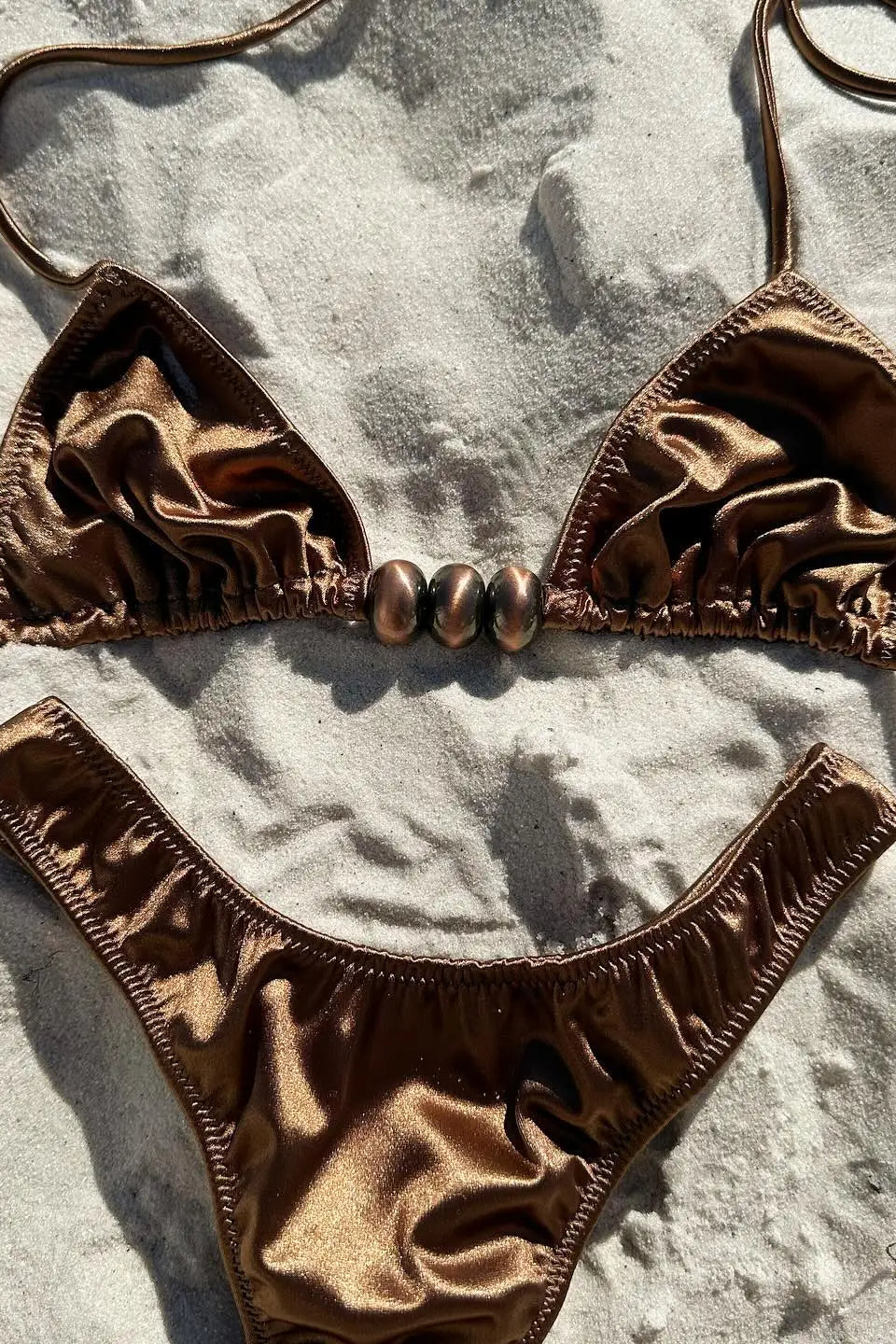 Bandeau Thong Bikini Set