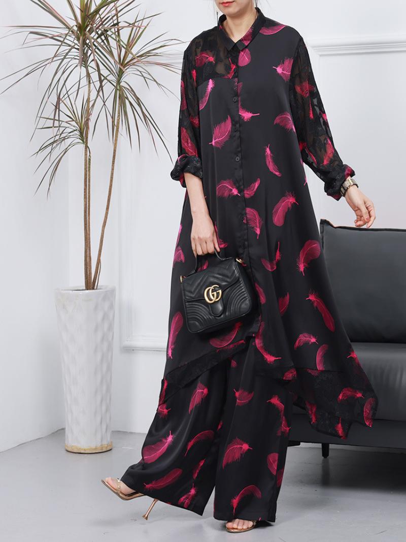 Cardigan Wide-leg Pants Co-ords Dress 3