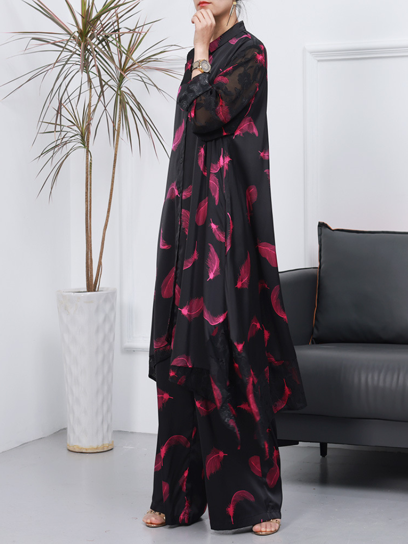 Cardigan Wide-leg Pants Co-ords Dress 5