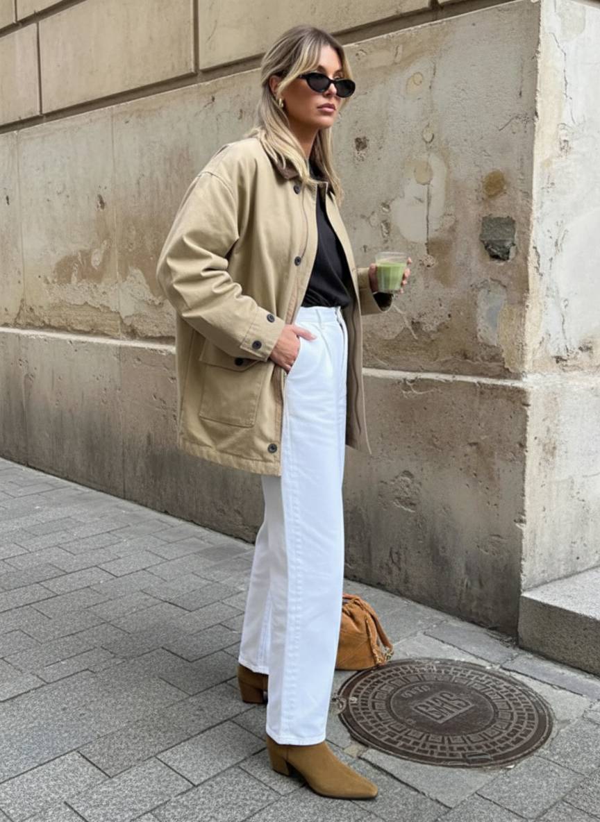 Casual Solid Bomber Jacket