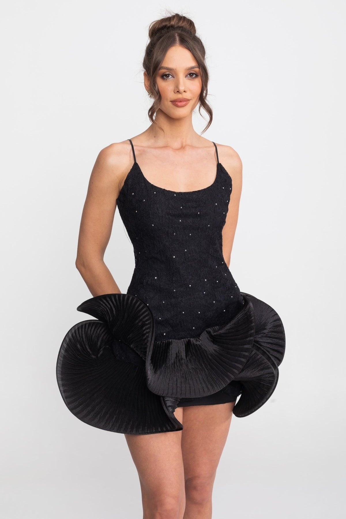 Babydoll Mini Dress - Black