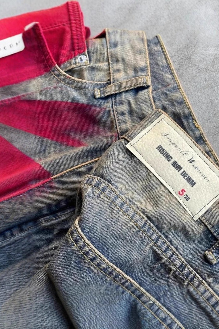 American Vintage Floral Denim Jeans