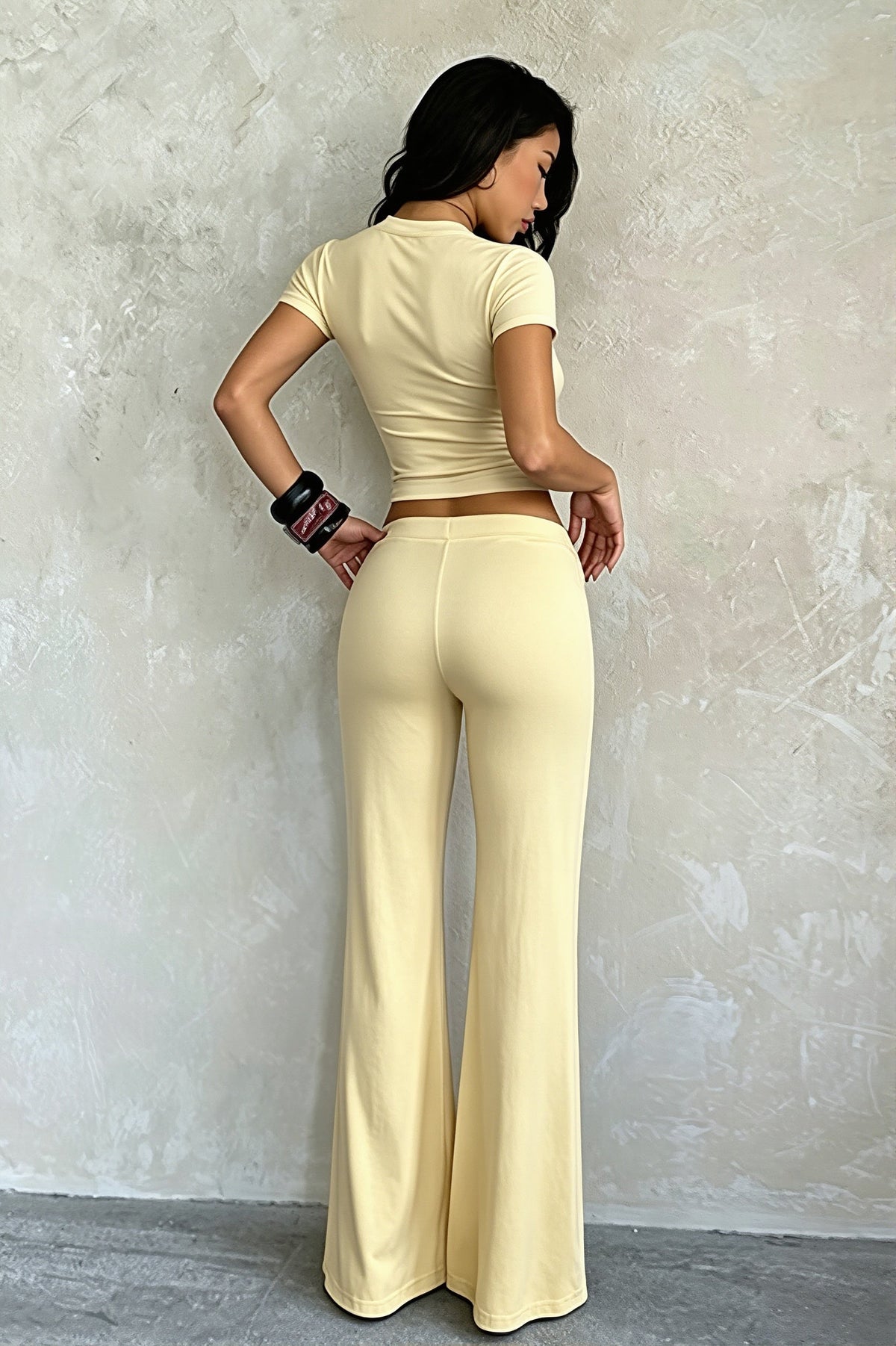 Casual Cropped Drawstring Two Piece Set