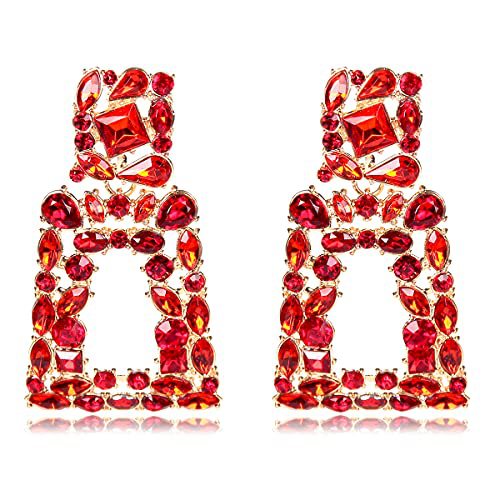 Geometric Color Set with Diamond Hollow Earrings