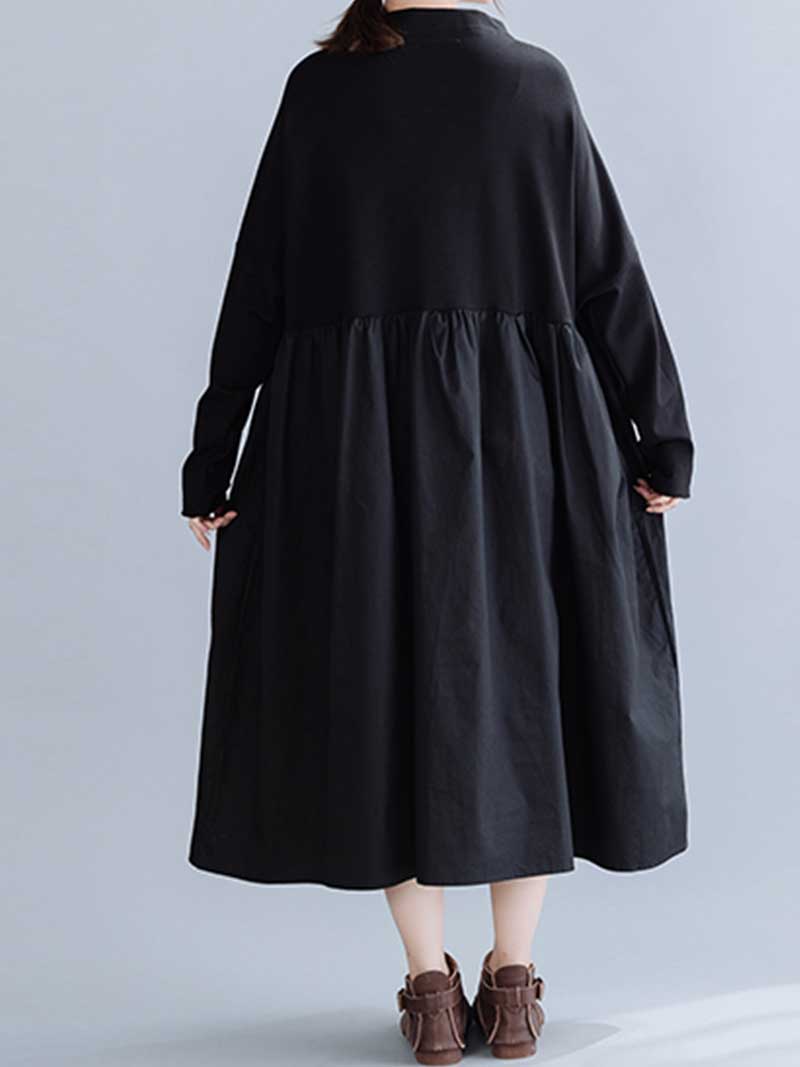 Black Madness A-Line Dress - Fashionpara