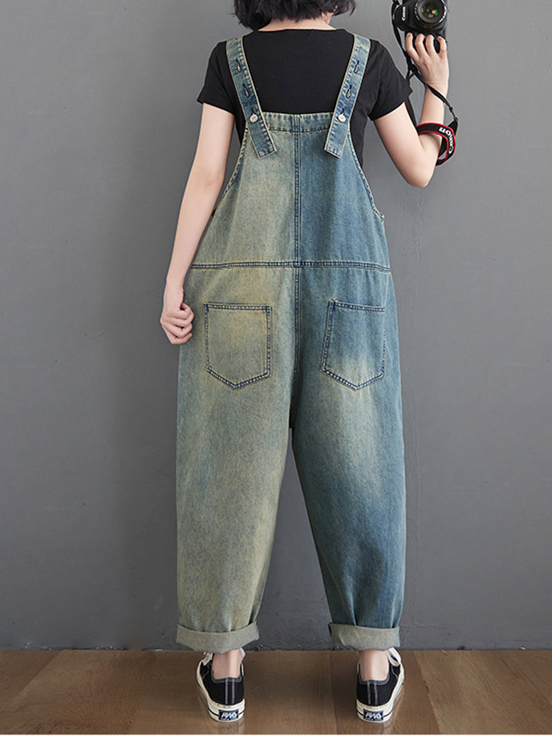 The Beauty Inside Patch Overall Dungaree - Fashionpara