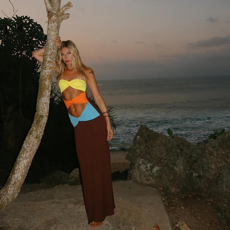 Jonjo Maxi Dress - Brown