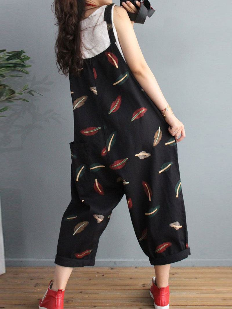 The Feather Journey Overall Dungarees - Fashionpara