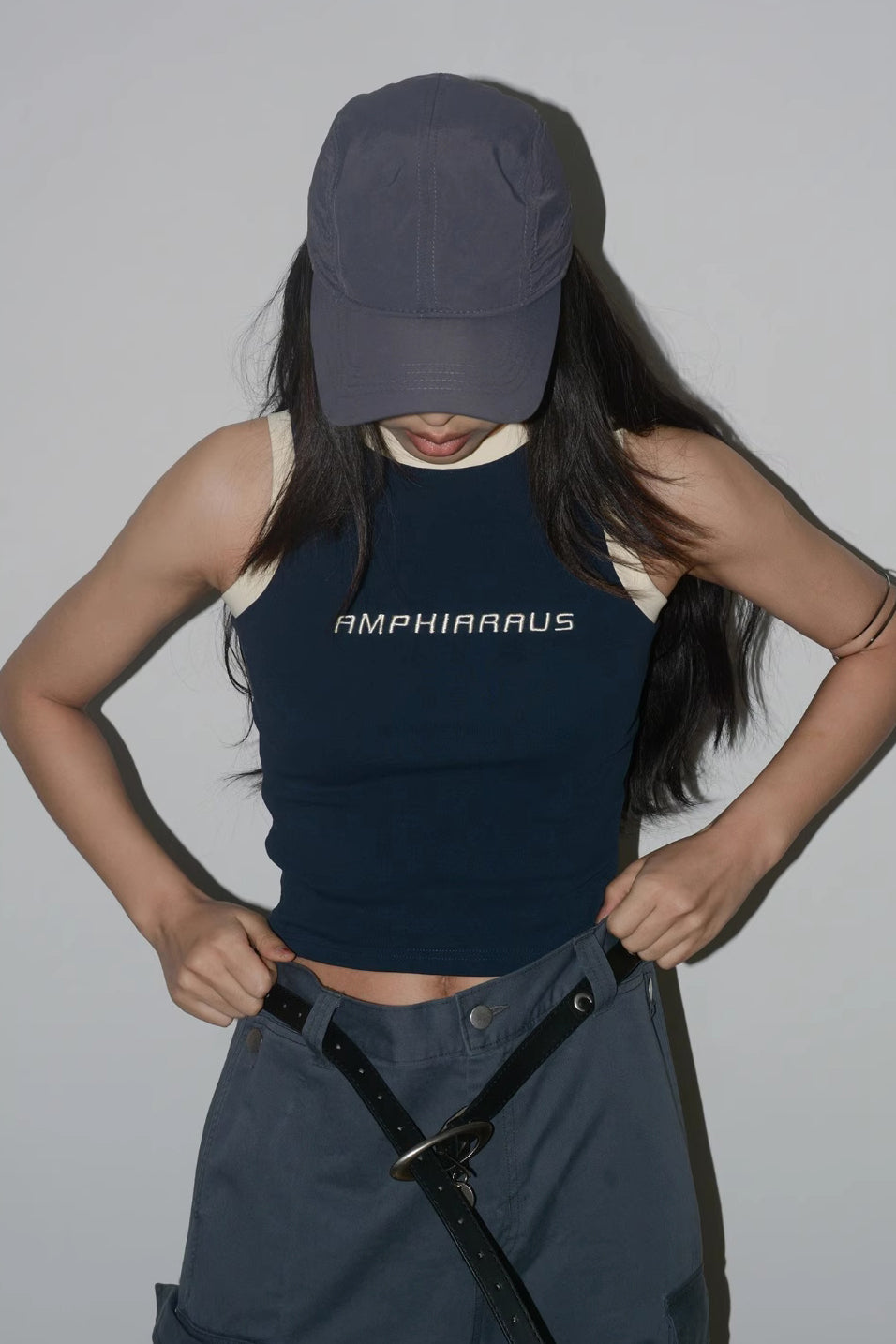 Contrast Letter Print Cami Top