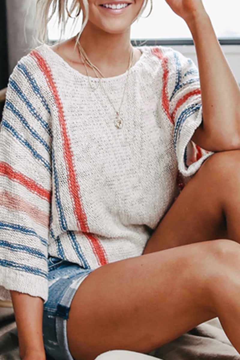 Florcoo Colorblock Sweater for Effortless Style and Comfort