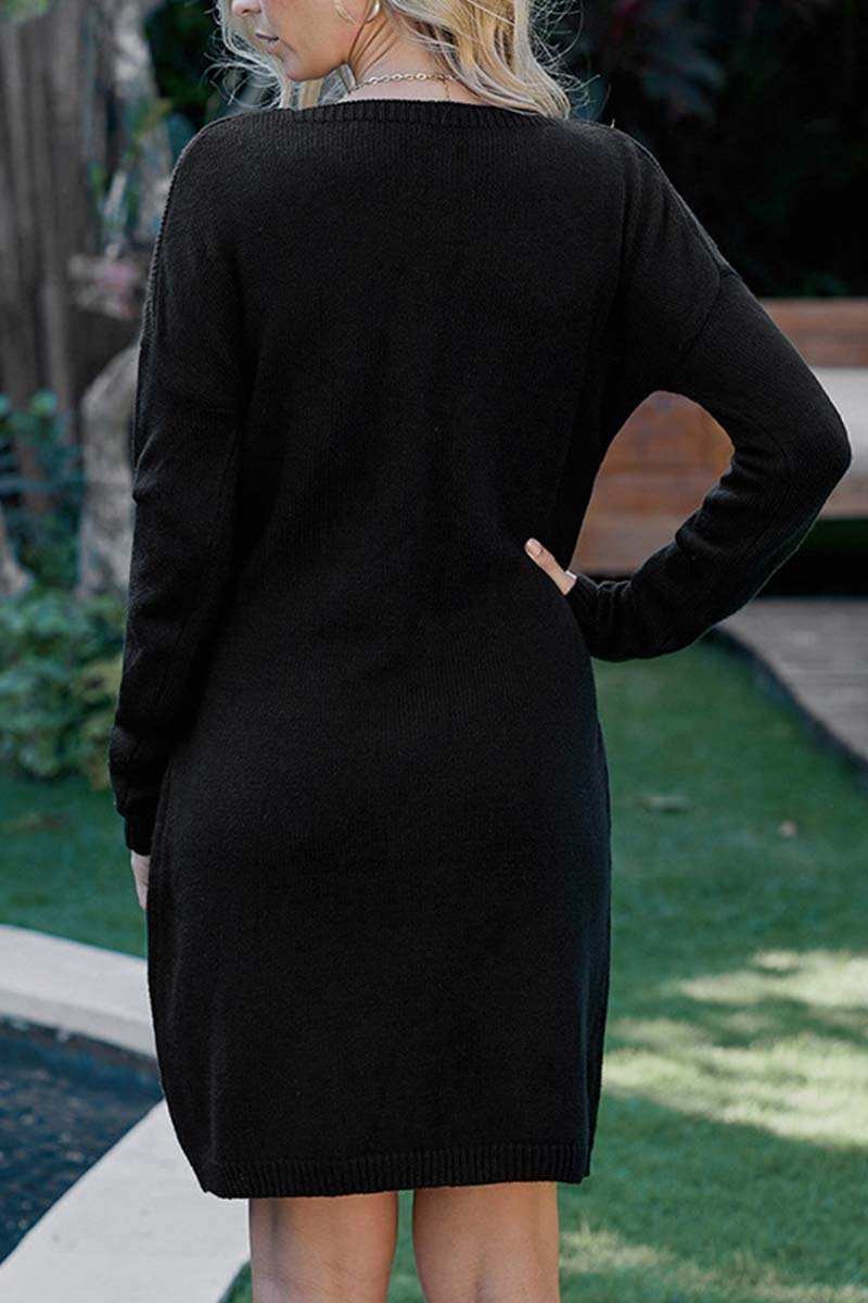 Florcoo Stylish Half Belt Casual Sweater for Effortless Chic