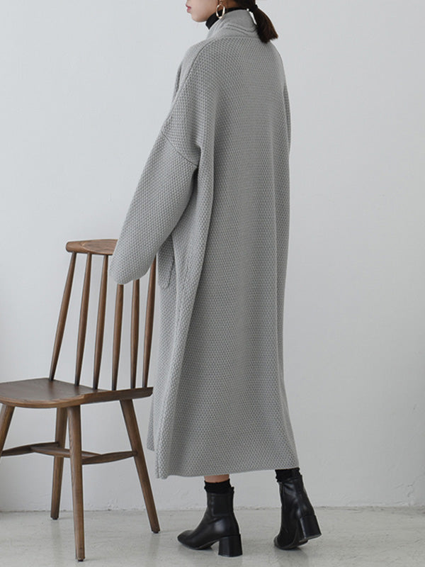 Diamond Long Cardigan Sweater with Pocket 3