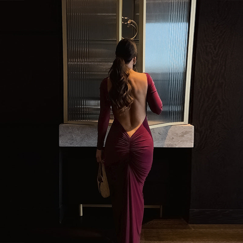 Mulberry Maxi Dress - Maroon