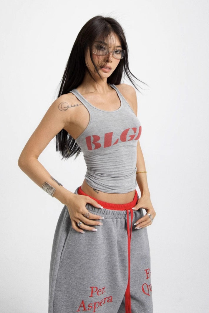 Retro Racerback Ribbed Tank Top