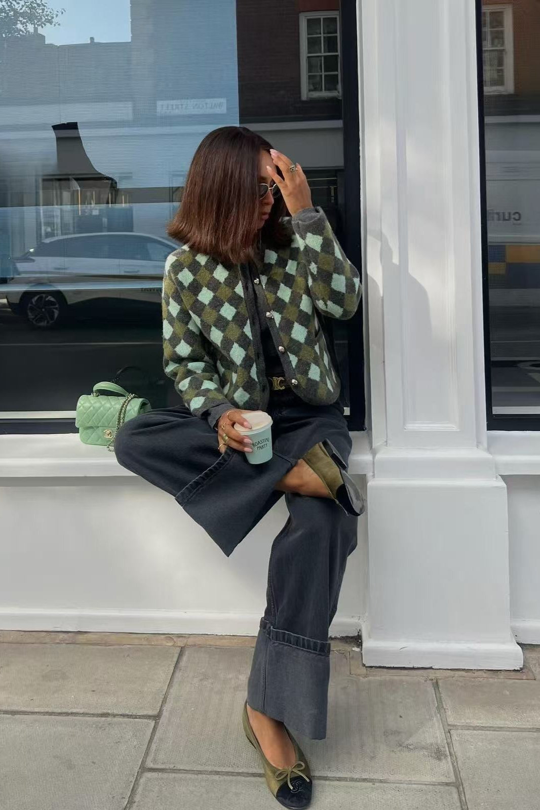 Trendy Knit Cardigan for Autumn and Winter Comfort Wear