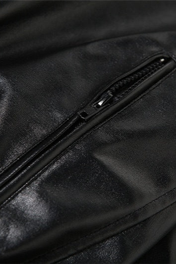 Trendy Cropped Moto Hoodie Coat for Stylish Comfort