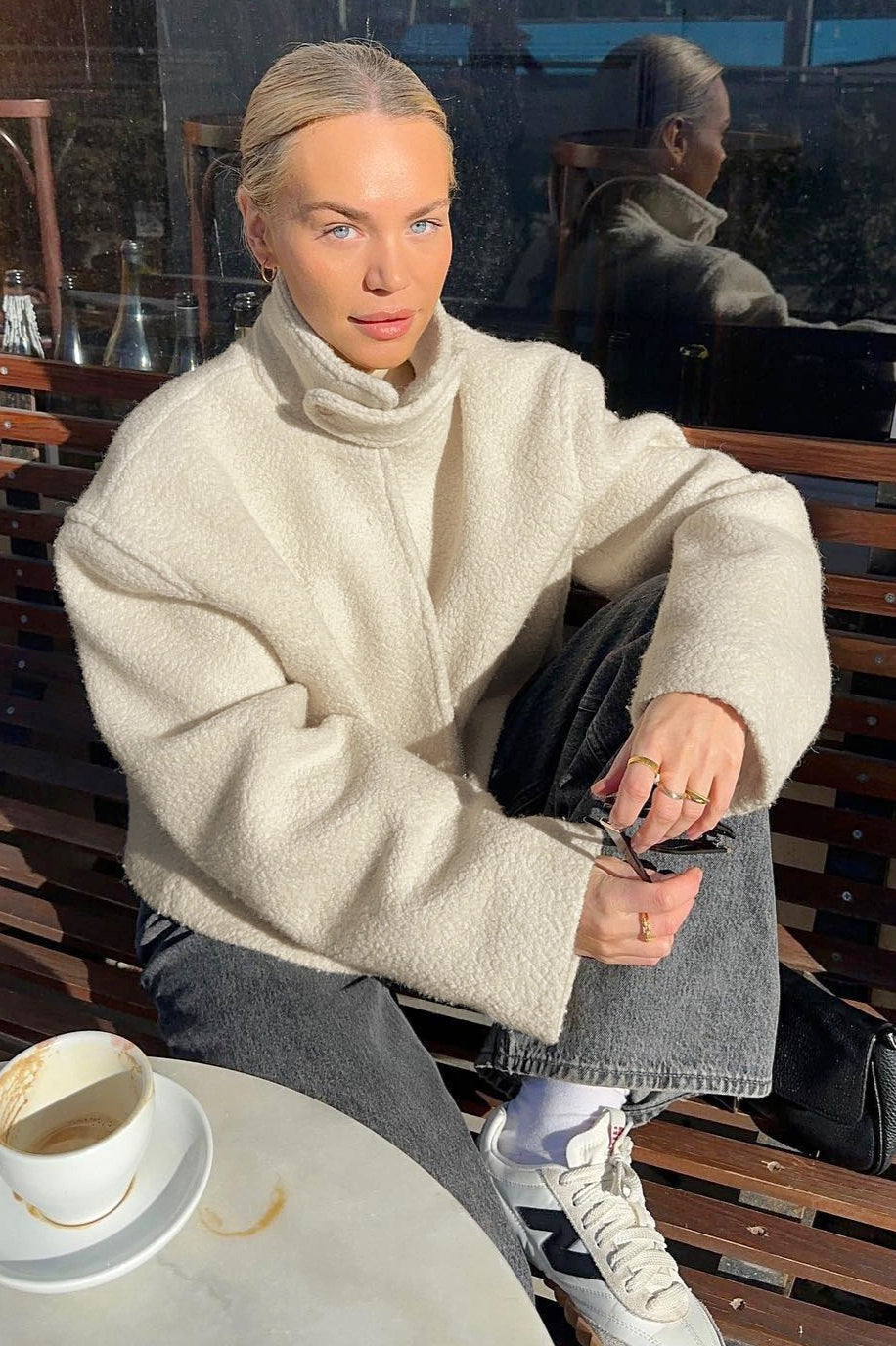 Luxury Casual Sherpa Coat with Stand Collar for Ultimate Comfort