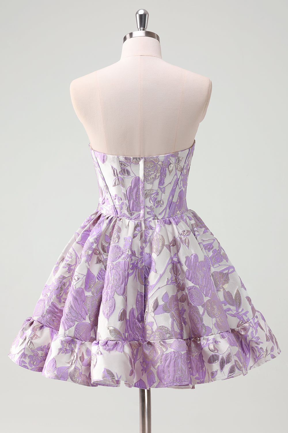 Blue Corset A Line Sweetheart Homecoming Dress - Fashionpara
