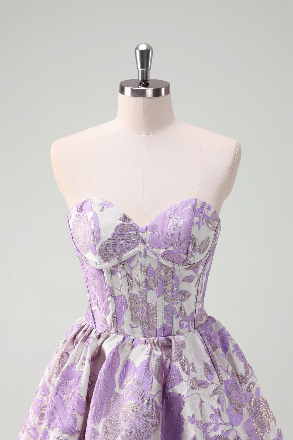 Blue Corset A Line Sweetheart Homecoming Dress - Fashionpara
