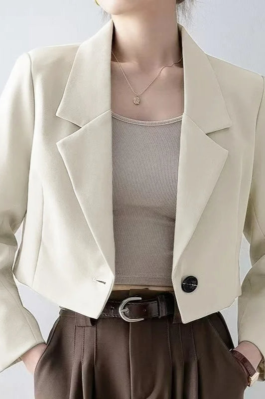 Chic Crop Top Blazer