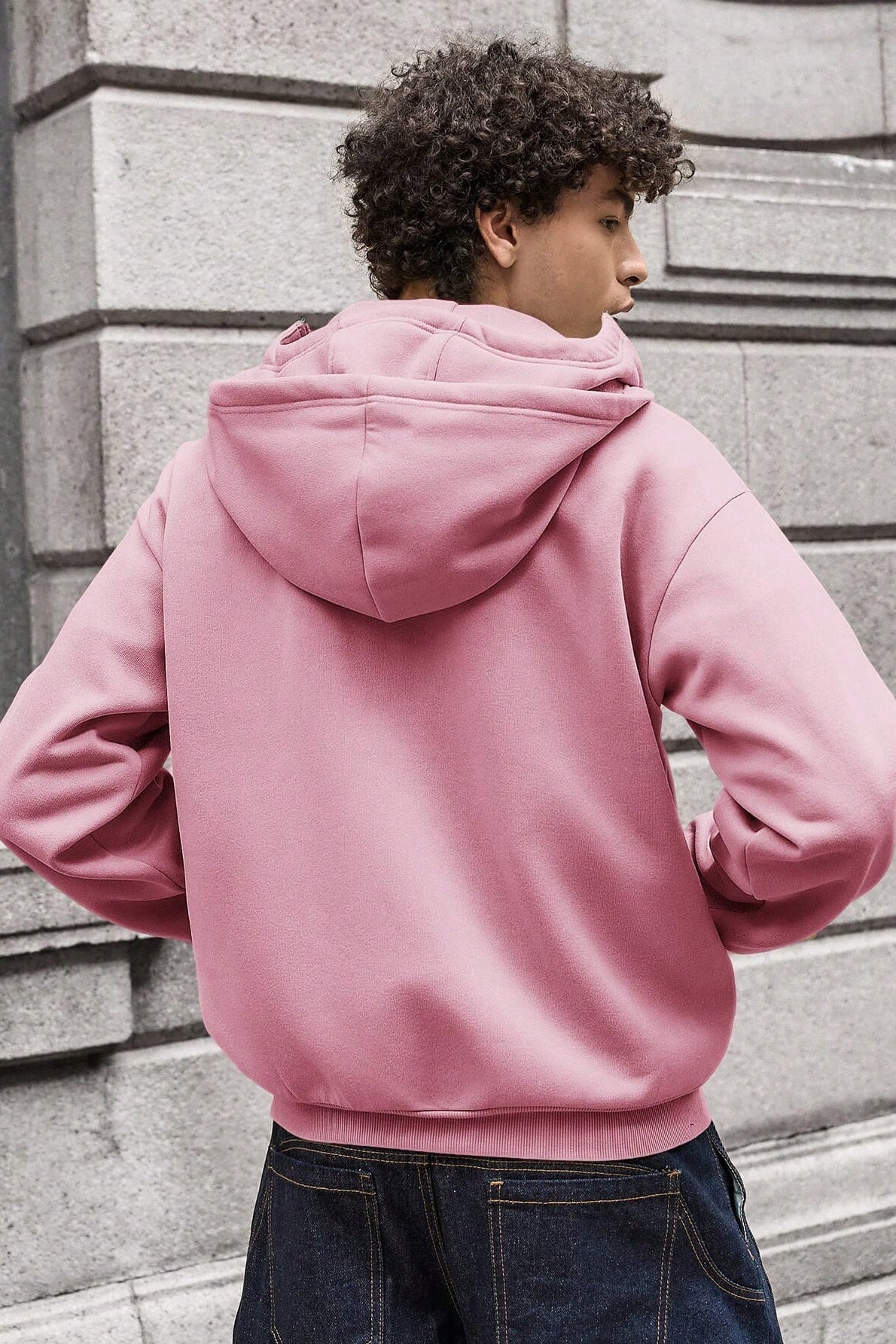 Star Detail Zip Hoodie
