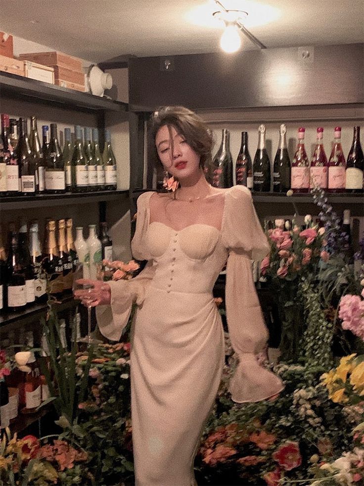 Elegant Puff Sleeve Midi Corset Maxi Prom Dresses Evening Birthday Outfits