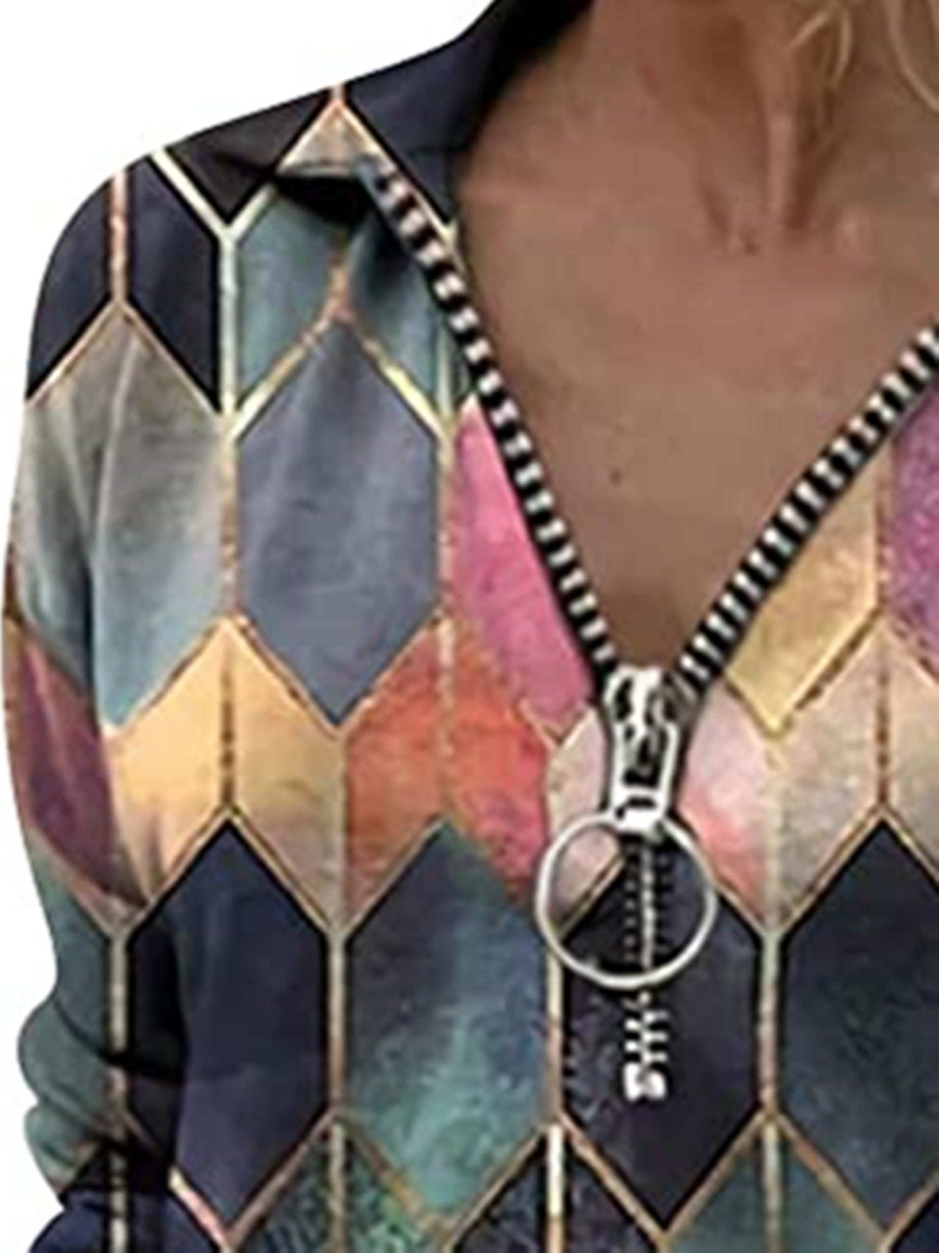 Women's Business Casual Zipper Tops - Fashionpara