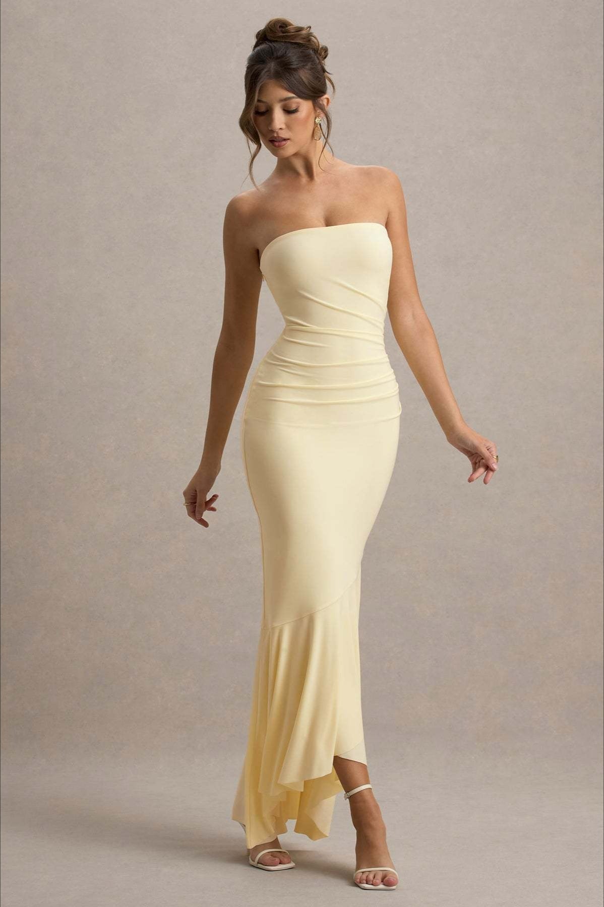 Elegant Strapless Party Dress