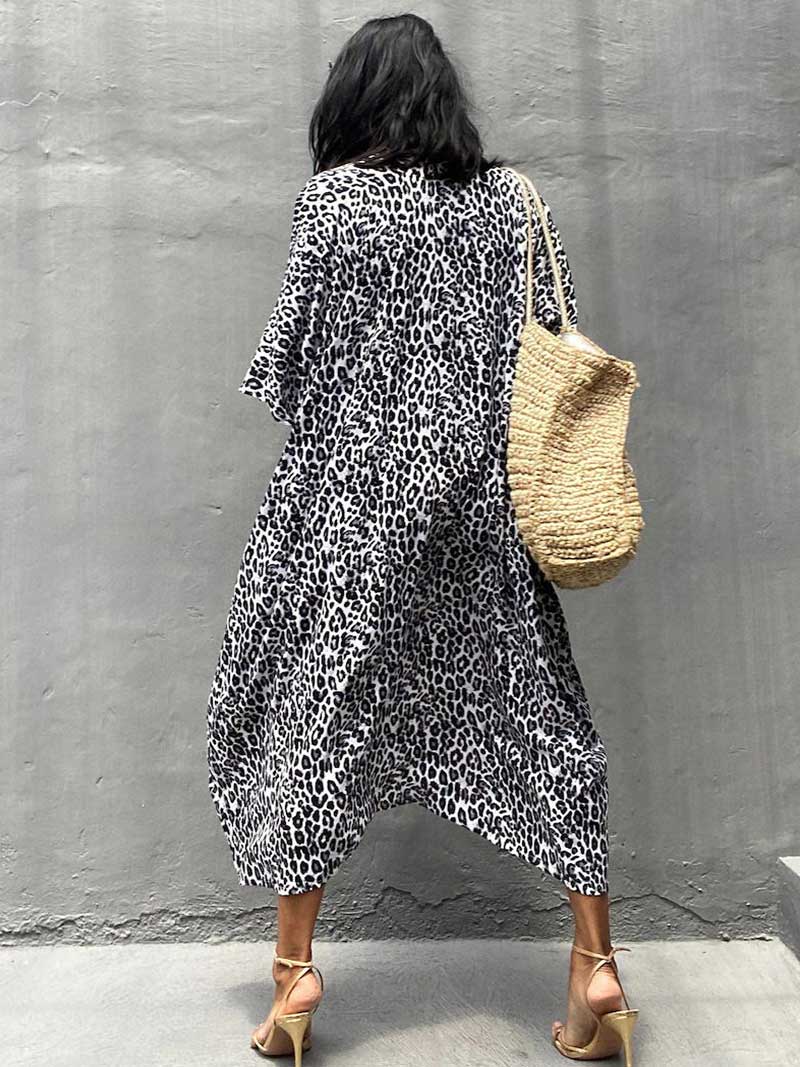 Tie-Dye Print Different Colors Rayon Long Length Gown Kimono Duster Robe 7