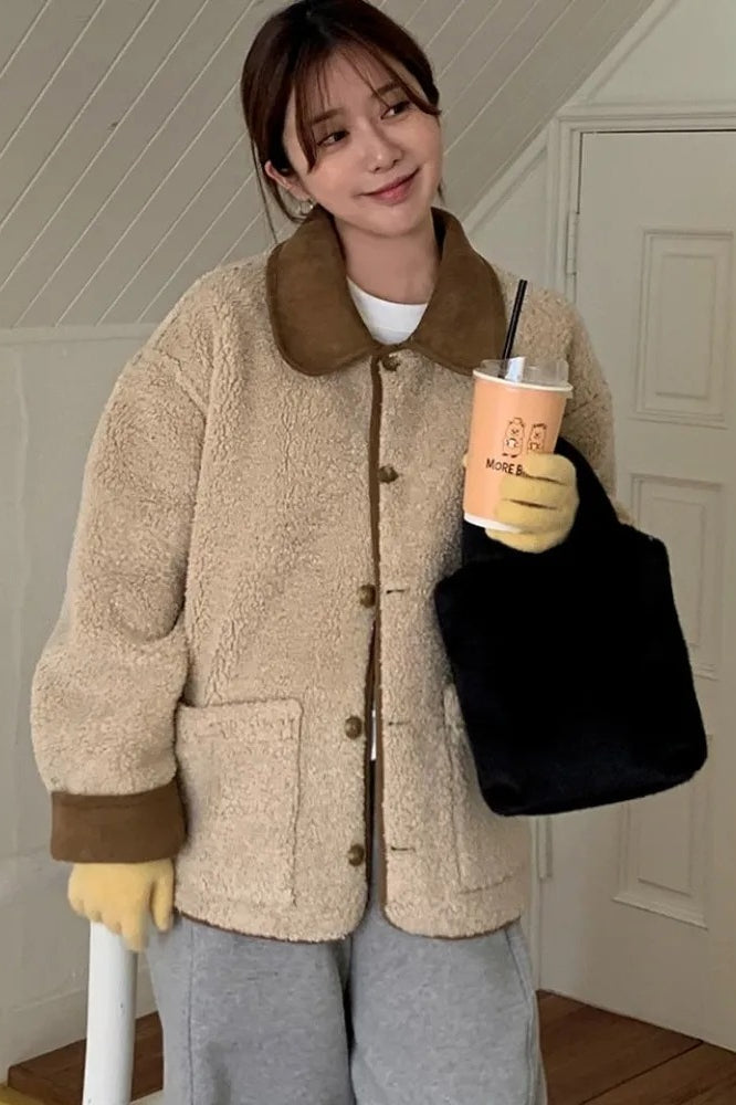 Wool Liner Single Breasted Lapel Jacket