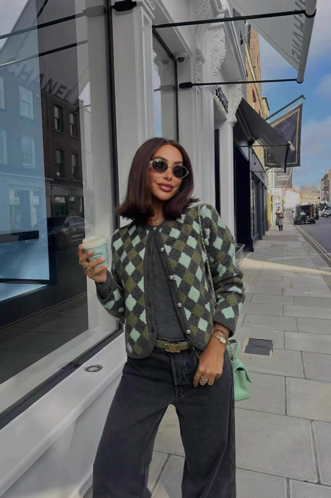 Trendy Knit Cardigan for Autumn and Winter Comfort Wear