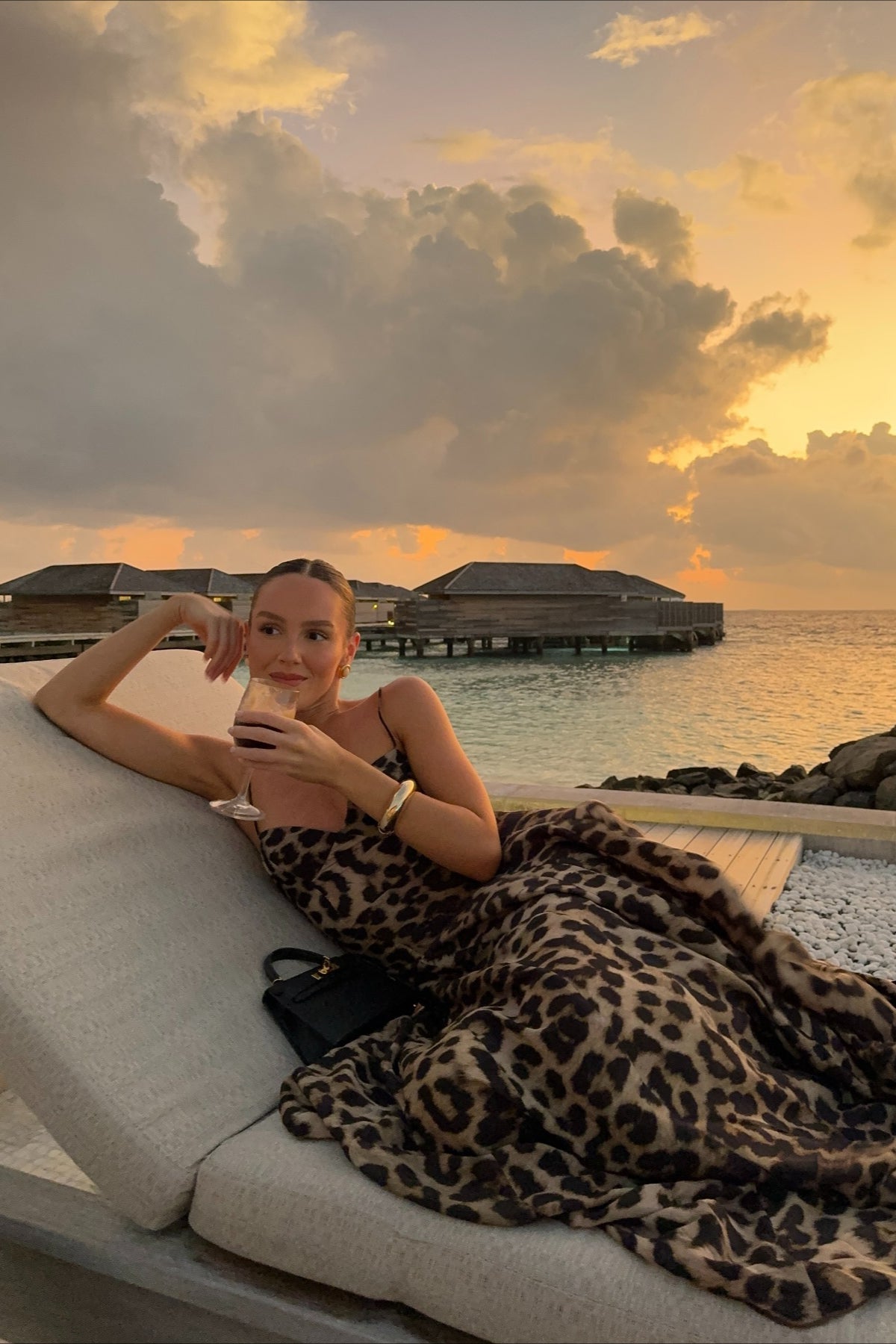 Sexy Leopard Spaghetti Strap Maxi Dress